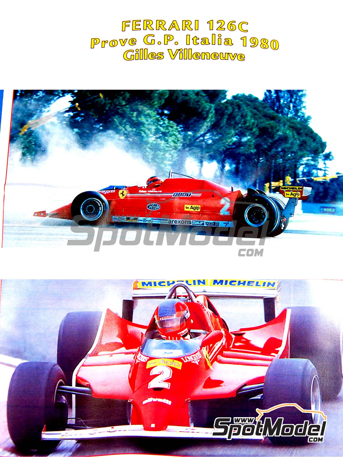 Tameo Kits TMK394: Car scale model kit 1/43 scale - Ferrari 126C